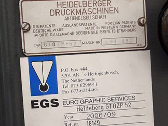 Heidelberg GTOZP 52